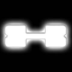 Oracle Lighting 3140-X-001 - Universal Illuminated LED Letter Badges - White LED - Individual - Matte White X