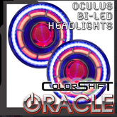 Oracle Lighting 5876-335 - Oculus 7" ColorSHIFT Bi-LED Projector Headlights for Jeep Wrangler JK - ColorSHIFT - w/BC1 Controller