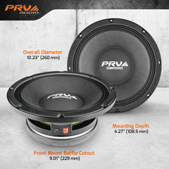 PRV Audio 10MR1000X 10" Midrange Loudspeaker