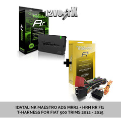 iDatalink HRN-RR-FI1 + ADS-MRR Wire harness to connect new iDatalink-compatible car stereo and retain steering wheel controls for select 2012-2015 Fiat 500