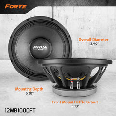 PRV Audio 12MB1000FT 12" Midbass Loudspeaker