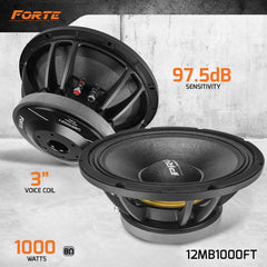 PRV Audio 12MB1000FT 12" Midbass Loudspeaker