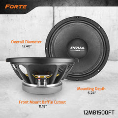 PRV Audio 12MB1500FT 12" Midbass Loudspeaker