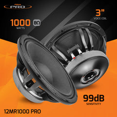 PRV Audio 12MR1000 PRO 12" Midrange Loudspeaker