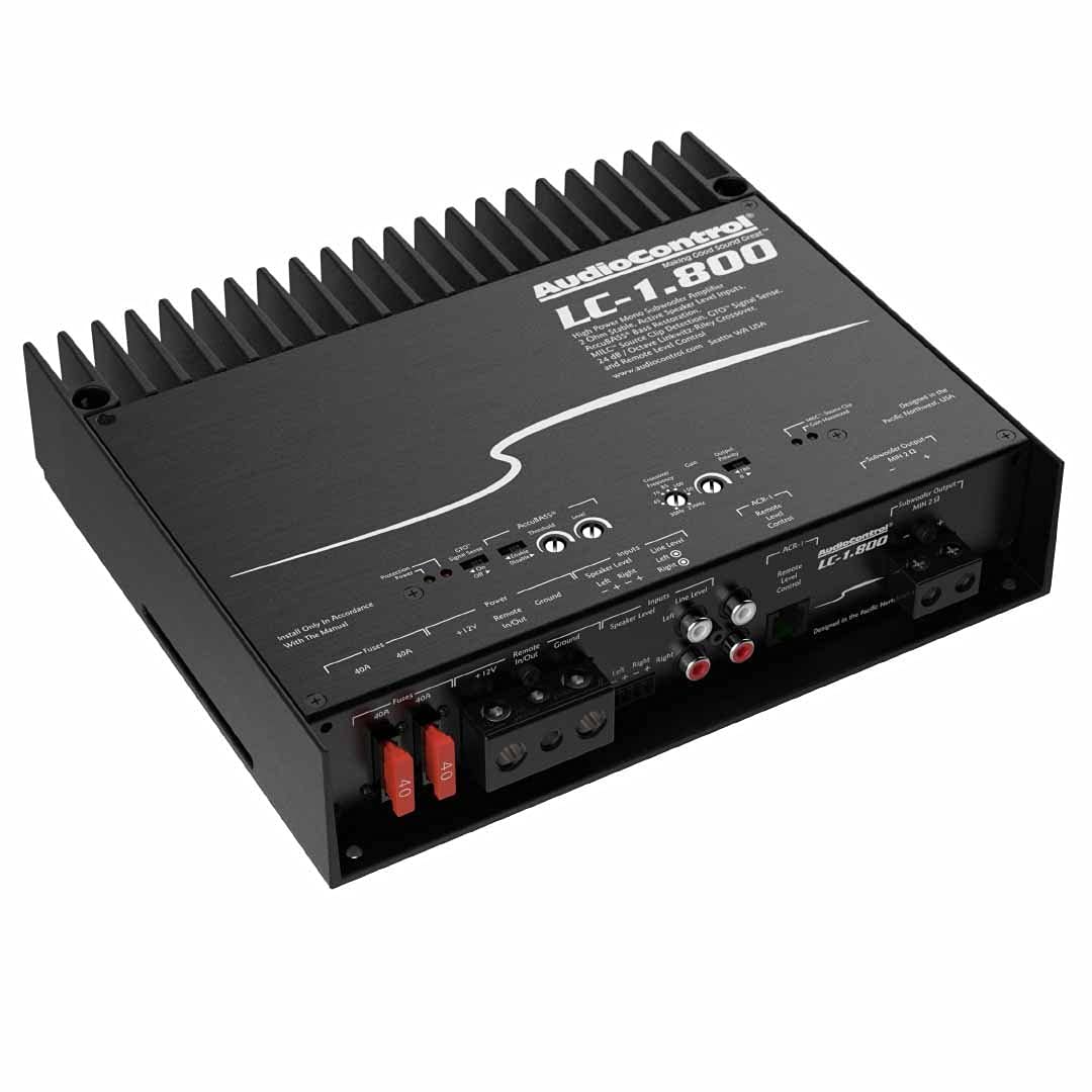 AudioControl LC-1.800 Mono subwoofer amplifier — 800 watts RMS at 2 ohms