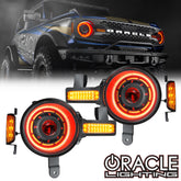 Oracle Lighting 5886-BC2 - Oculus ColorSHIFT Bi-LED Projector Headlights for 2021+ Ford Bronco -