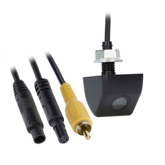 iBeam Above License Plate Backup Camera with Black Metal Housing