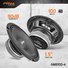 PRV Audio 6MB100-4 6.5" Midbass Loudspeaker
