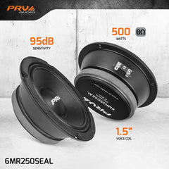 PRV Audio 6MR250SEAL 6.5" Sealed Basket Midrange Loudspeaker