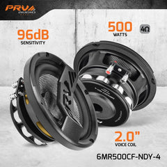 PRV Audio 6MR500CF-NDY-4 6.5" Neodymium Midrange Loudspeaker