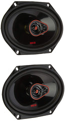 Cerwin Vega H7683 720W Peak (120W RMS) 6"x8" HED Series 3-Way Coaxial Car Speakers