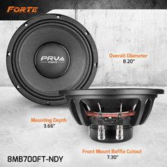 PRV Audio 8MB700FT-NDY 8" Midbass Neodymium Loudspeaker