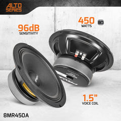 PRV Audio 8MR450A 8" Midrange Loudspeaker