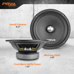 PRV Audio 8MR500-4 BULLET 8" Midrange Bullet Loudspeaker
