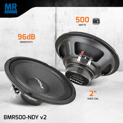 PRV Audio 8MR500-NDY v2 8" Neodymium Midrange Loudspeaker