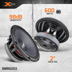 PRV Audio 8MR600X 8" Midrange Loudspeaker