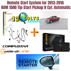 Remote Start System for 2013-2016 RAM 1500 Tip-Start Pickup 8 Cyl. Automatic