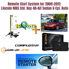Remote Start System for 2009-2012 Lincoln MKS Std. Key 40-bit Sedan 6 Cyl. Auto