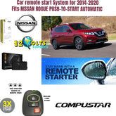 Car remote start System for 2014-2020 Fits NISSAN ROGUE PUSH-TO-START AUTOMATIC