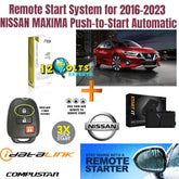Car Remote Start System for 2016 -2023 Fits Nissan Maxima Push-to-Start Automatic