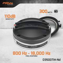 PRV Audio D3500TiH-Nd 2" Exit Mids & Highs Compression Driver