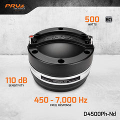 PRV Audio D4500Ph-Nd 2" Exit Midrange Compression Driver