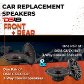 Car Speaker Replacement fits 2004-2010 for Toyota Sienna
