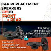 Car Speaker Replacement fits 1999-2000 for GMC Sierra Classic 2 door