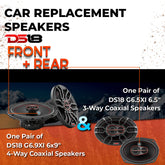 Car Speaker Replacement fits 2001-2006 for Hyundai Elantra