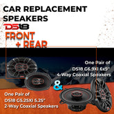 Car Speaker Replacement fits 2008-2014 for Dodge Challenger