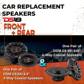 Car Speaker Replacement fits 1985-1990 for GMC Safari