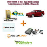 Maestro HRN-RR-MI1 + ADS-MRR T-harness radio replacement for 2008+ Mitsubishi