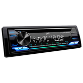 JVC KD-T920BTS 1-DIN CD/DM Receiver featuring Bluetooth, USB, SiriusXM, Amazon Alexa, 13-Band EQ with Detachable Faceplate and JVC Remote App Compatibility