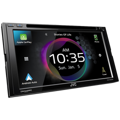 JVC KW-V960BW Multimedia Receiver Featuring 6.8" Clear Resistive Touch Monitor