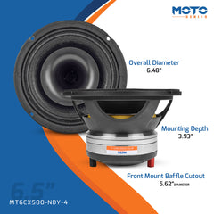PRV Audio MT6CX580-NDY-4 6.5 Coaxial Loudspeaker