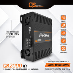 PRV Audio QS2000 1 Ohm 1 Channel Full Range Amplifier