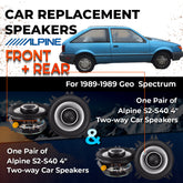 Car Speaker Replacement fits 1989-1989 for Geo Spectrum