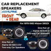 Car Speaker Replacement fits 1979-1983 for Nissan 280ZX