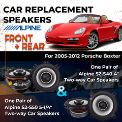 Car Speaker Replacement fits 2005-2012 for Porsche Boxter