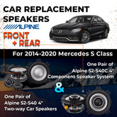 Car Speaker Replacement fits 2014-2020 for Mercedes S-Class