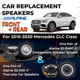 Car Speaker Replacement fits 2016-2020 for Mercedes GLC-Class