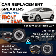 Car Speaker Replacement fits 2010-2012 for Mazda CX-7