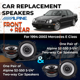 Car Speaker Replacement fits 1994-2002 for Mercedes E-Class
