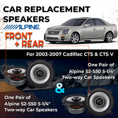Car Speaker Replacement fits 2003-2007 for Cadillac CTS, CTS-V