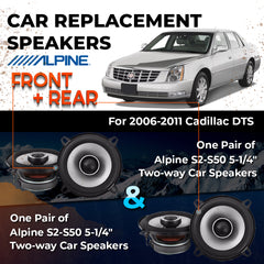 Car Speaker Replacement fits 2006-2011 for Cadillac DTS