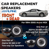 Car Speaker Replacement fits 1994-2005 for Acura NSX