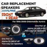 Car Speaker Replacement fits 1995-2000 for Oldsmobile Aurora