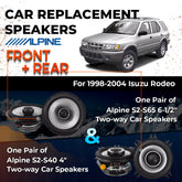 Car Speaker Replacement fits 1998-2004 for Isuzu Rodeo