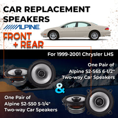 Car Speaker Replacement fits 1999-2001 for Chrysler LHS