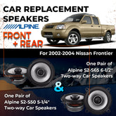 Car Speaker Replacement fits 2002-2004 for Nissan Frontier